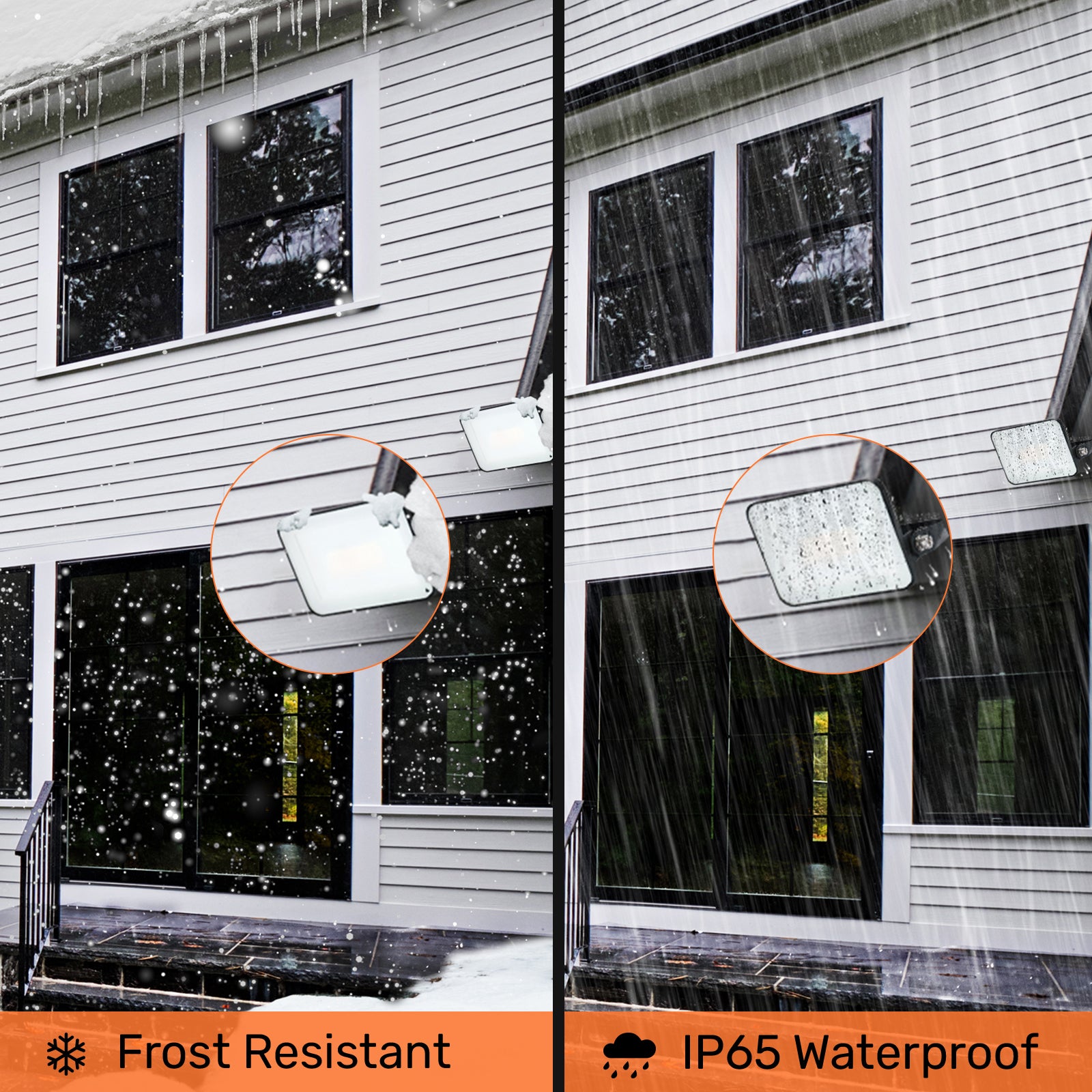 10W Frameless Floodlight, 1200lm, 6500K, Non-PIR, IP65