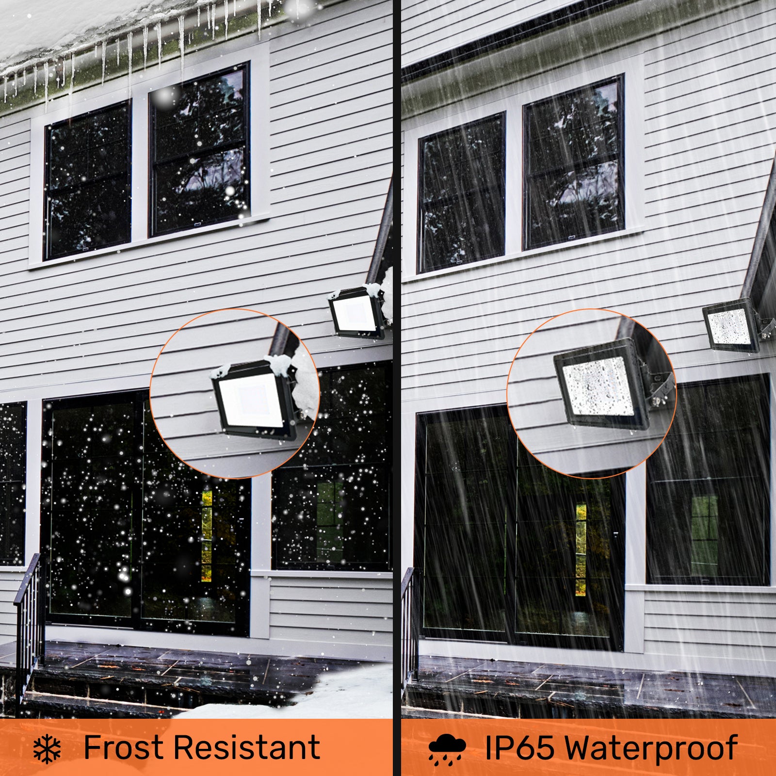 100W, LED Floodlights, 10000 Lumens, 6500K Day Light, Non-Dimmable Spotlights