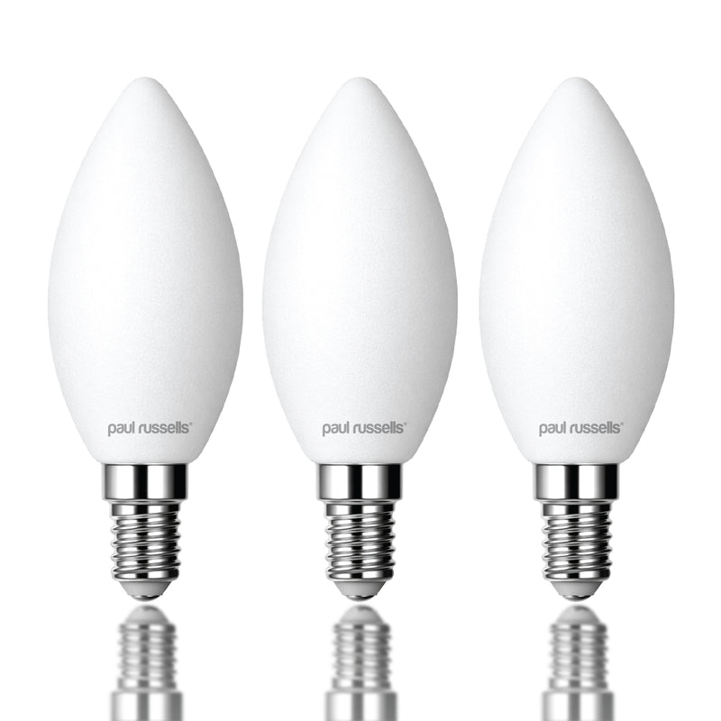 5.9W LED Candle, E14, 550lm, Dimmable, 2700K (3 Pack)