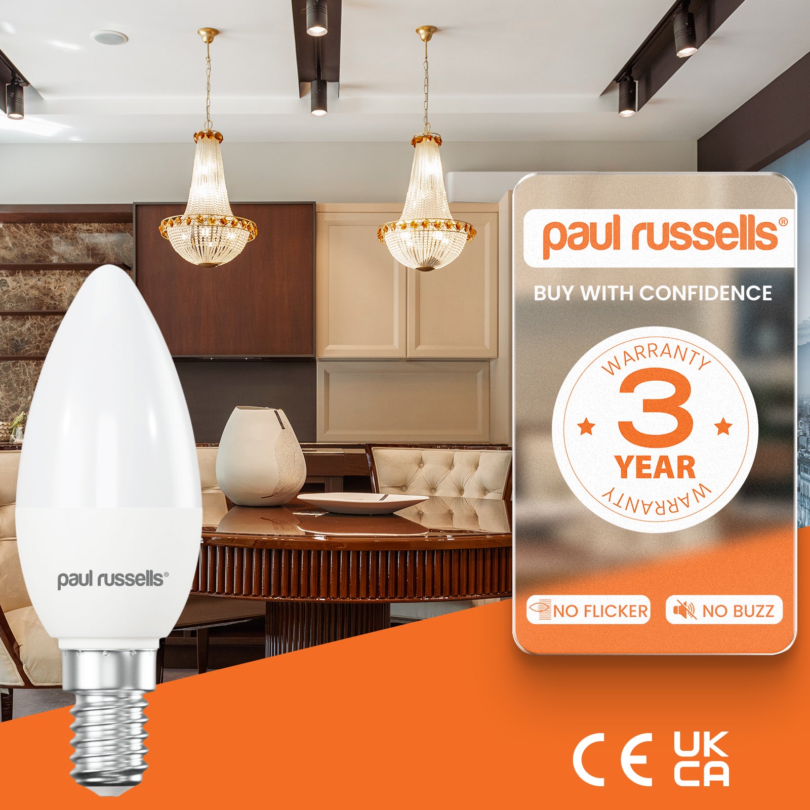 LED Candle 4.9W (40w), SES/E14, 470 Lumens, Cool White(4000K), 240V