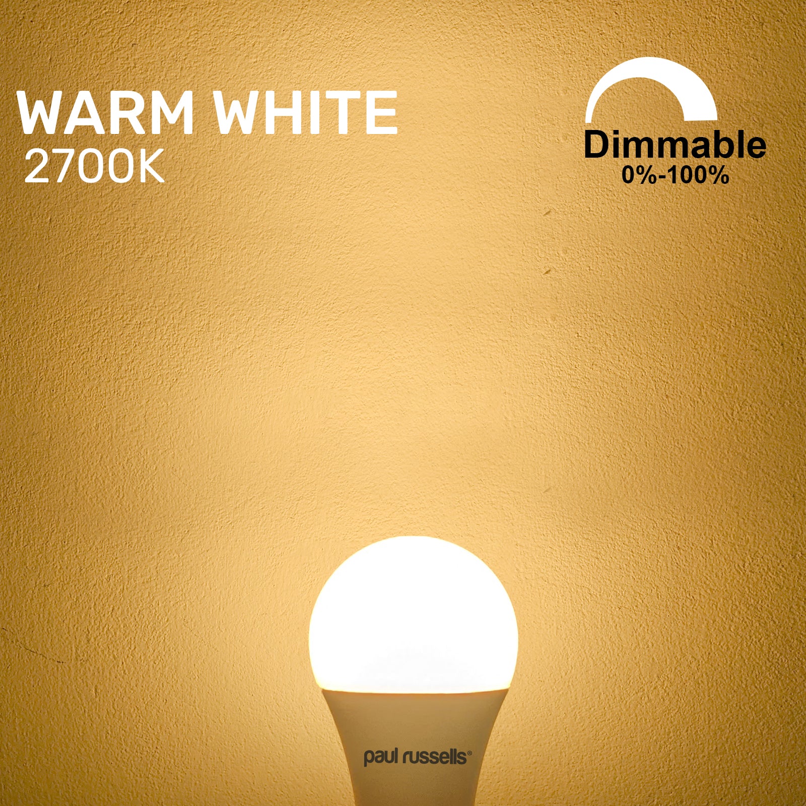 LED Dimmable GLS 8.5W (60w), ES/E27, 806 Lumens, Warm White(2700K), 240V