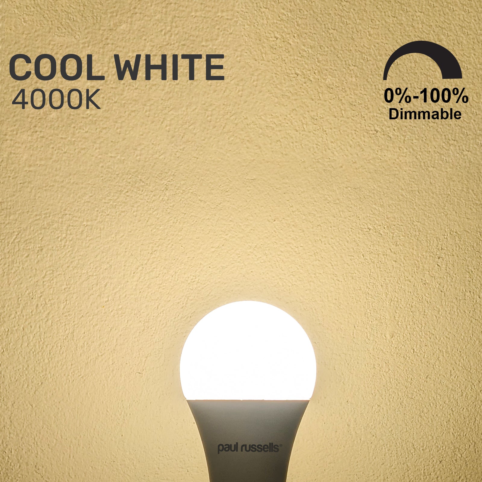 LED Dimmable GLS 8.5W (60w), ES/E27, 806 Lumens, Cool White(4000K), 240V