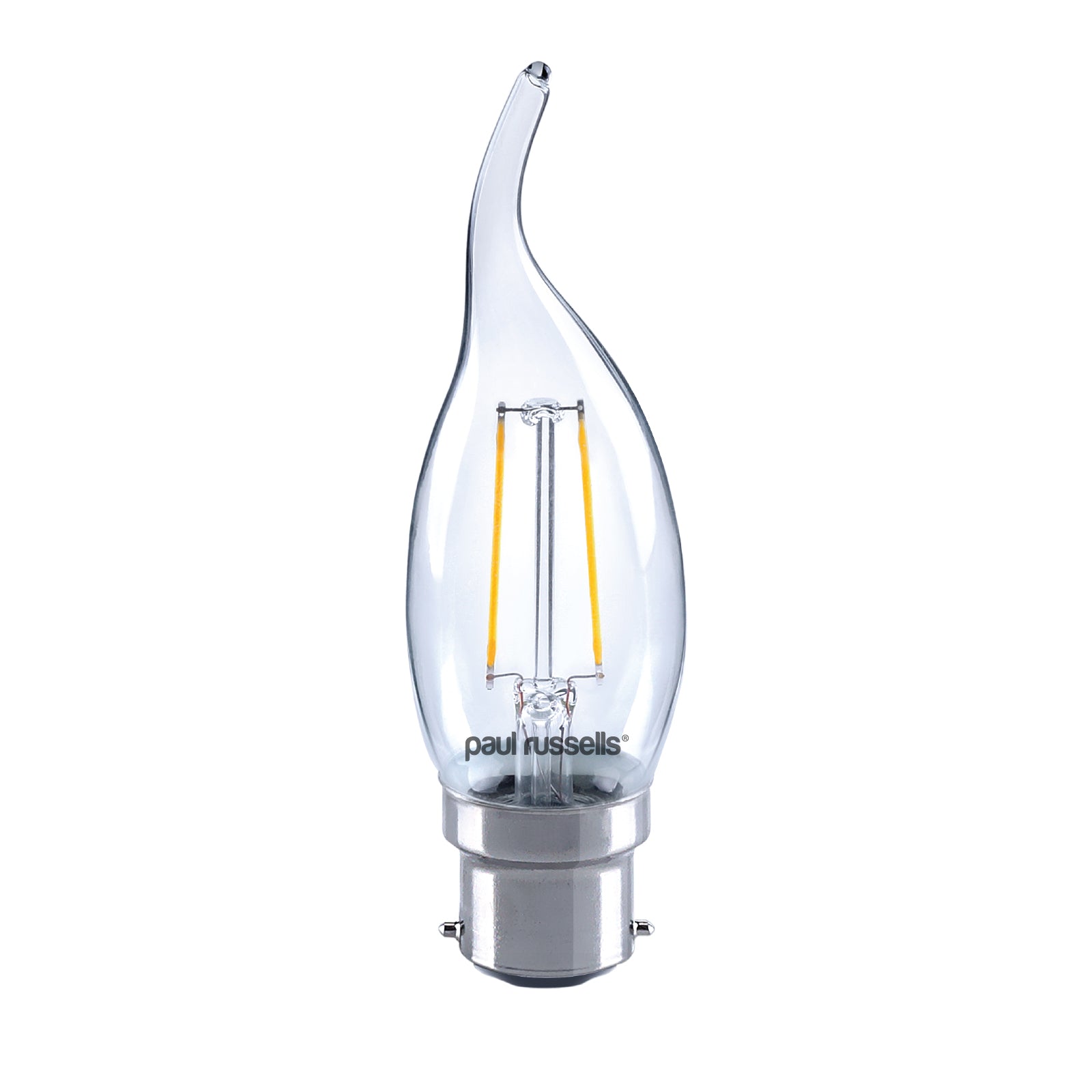 LED Filament Flame 2.5W (25w), BC/B22, 250 Lumens, Warm White(2700K), 240V