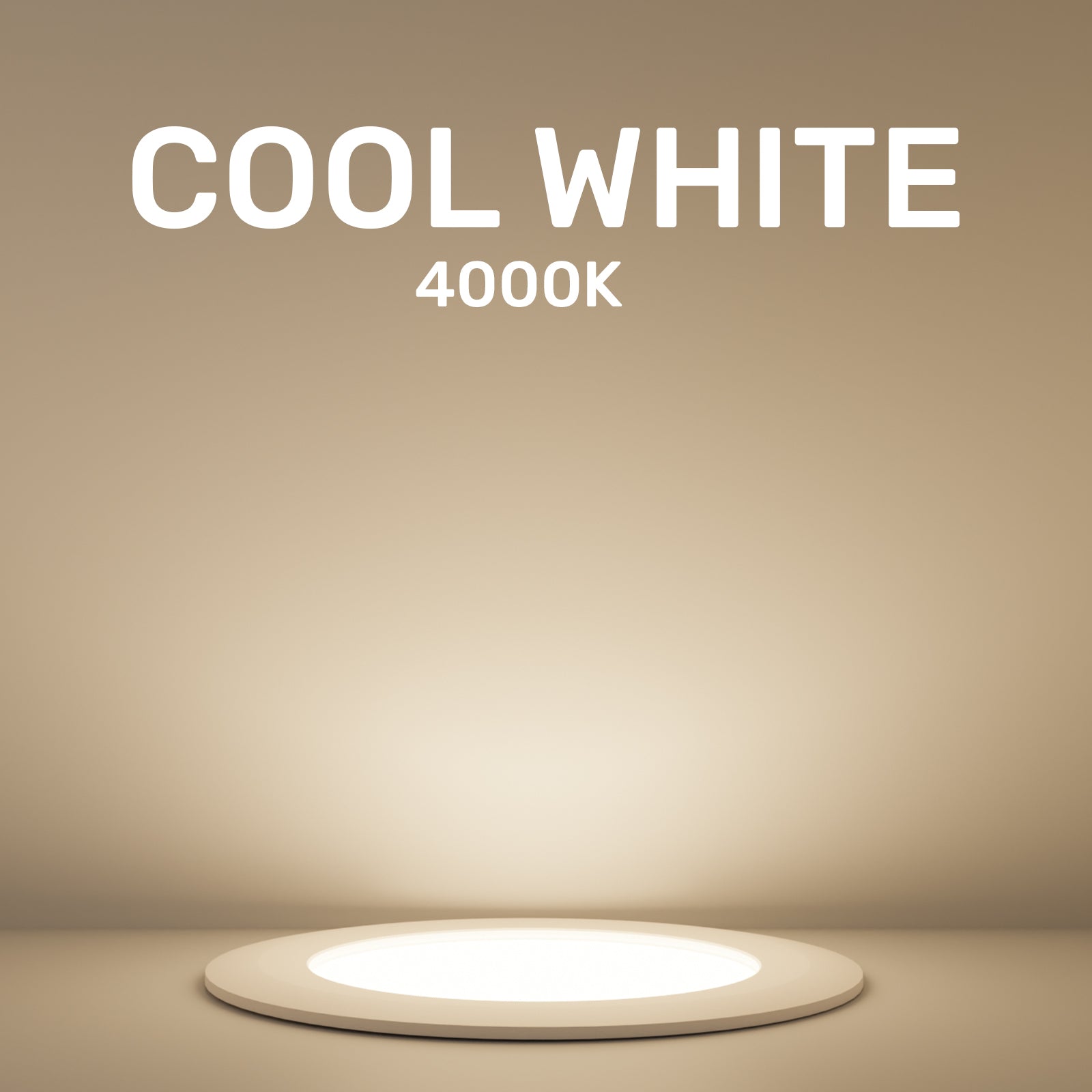 12W, LED Round Ceiling Downlights, 1150 Lumens, 4000K Cool White, Non-Dimmable Panel Spotlights
