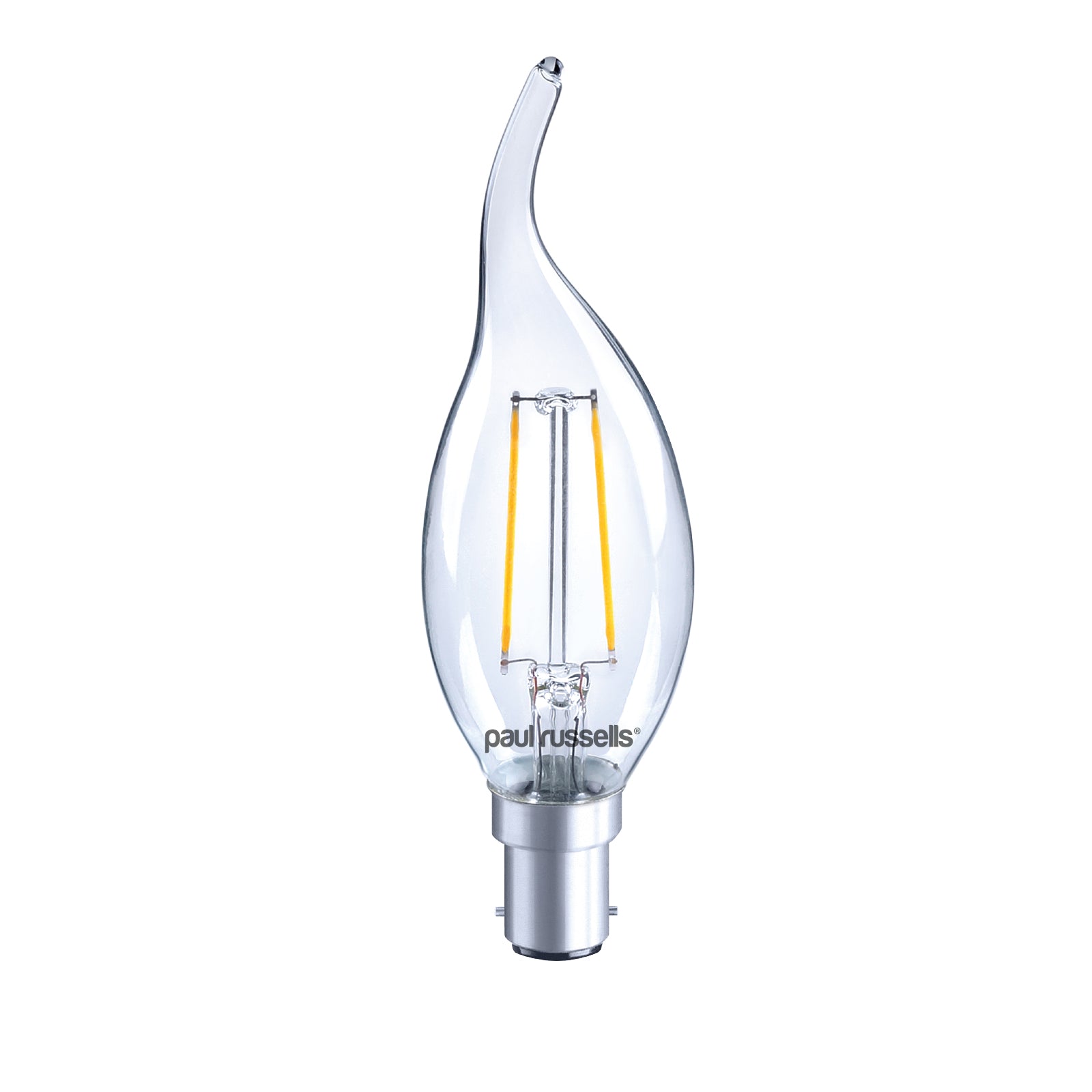 LED Filament Flame 2.5W (25w), SBC/B15, 250 Lumens, Warm White(2700K), 240V
