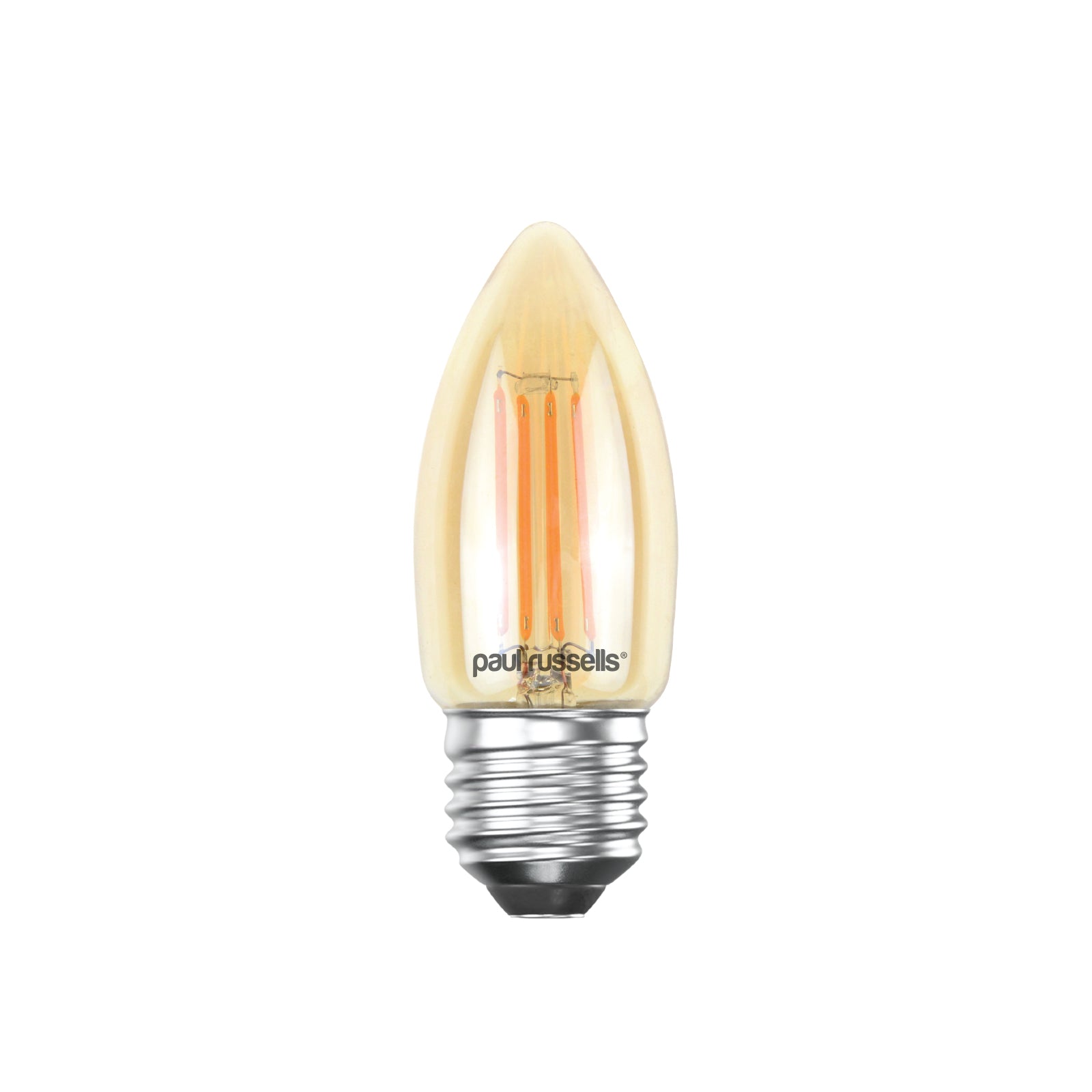 LED Filament Candle 4W (35w), ES/E27, 410 Lumens, Extra Warm White(2200K), 240V