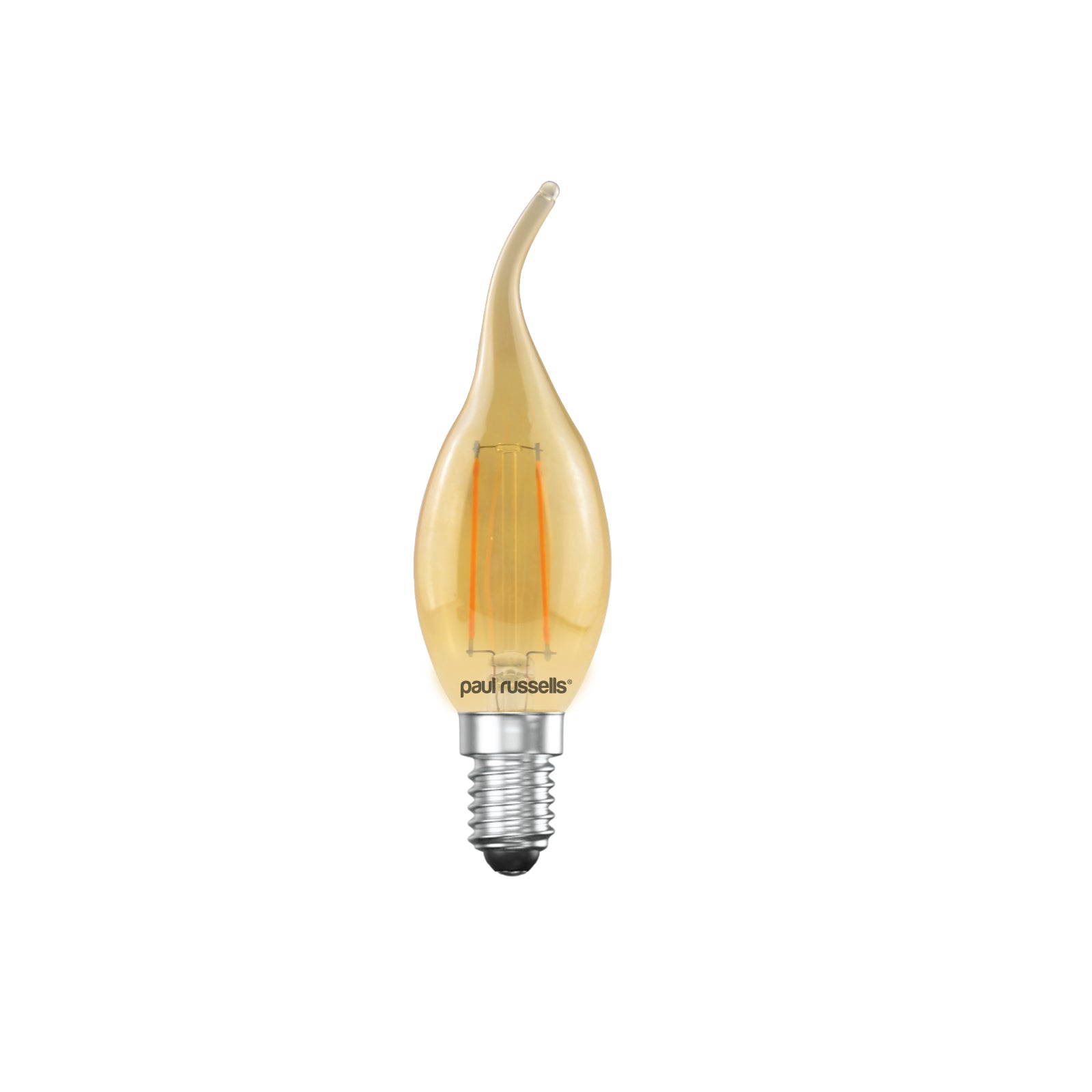 LED Filament Flame 2.5W (20w), SES/E14, 200 Lumens, Extra Warm White(2200K), 240V
